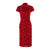 Knee Length Floral Lace Retro Cheongsam Chinese Style Evening Dress
