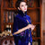 Giacca Bolero con mantello scialle in velluto stile cinese