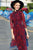 Cheongsam Top Blumenspitze Tee-Länge Ao Dai Kleid