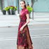 Robe Cheongsam Top Classique Vietnam Soie Ao Dai