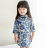 Vestido cheongsam infantil floral 100% algodón hasta la rodilla