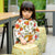 Vestido cheongsam infantil de manga larga con estampado floral de algodón exclusivo