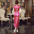 Full Length Brocade Cheongsam Floral Chinese Dress