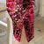 Cap Sleeve Floral Velvet Cheongsam Chinese Dress