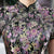 Full Length Cap Sleeve Floral Brocade Cheongsam Evening Dress