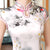 Key Hole Neck Tea Longueur Cheongsam Floral Robe Chinoise