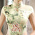 Key Hole Neck Tea Length Cheongsam Floral Chinese Dress