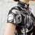 Cap Sleeve Tea Length Floral Linen Cheongsam Chinese Dress