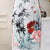 Cheongsam Top Full Length Ao Dai Two-piece Dress with Handmade Drawing