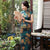 Cap Sleeve Tea Length Floral Cheongsam Chinese Dress