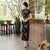 Cap Sleeve Floral Brocade Tea Length Cheongsam Chinese Dress