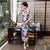 Chinesisches Cheongsam-Kleid mit Flügelärmeln in voller Länge aus Seidenmischung mit Blumenmuster