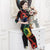 Half Sleeve Tea Length Floral Velvet Cheongsam Chinese Dress
