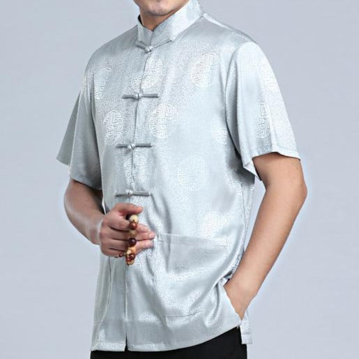 asian style dress shirts New Chinese Style Clothes Asian Style Short Shirt