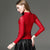 Real Silk Long Sleeve Mandarin Collar Chinese Style Blouse
