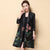 Floral Embroidery Open Front Chinese Style Wind Coat