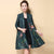 Floral Embroidery Open Front Chinese Style Wind Coat