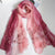 Real Silk Oriental Floral Embroidery Scarf Shawl