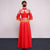 Long Sleeve Dragon & Phoenix Embroidery Traditional Chinese Wedding Suit