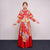 Glockenärmel Drachen & Phönix Stickerei Traditioneller Chinesischer Hochzeitsanzug
