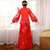 Costume de mariage chinois moulant à manches longues