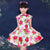 Cheongsam-Top aus 100% Baumwolle für Kinder chinesisches Blumenkleid