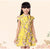 Knee Length Cap Sleeve Floral Girl's Cheongsam Chinese Dress