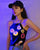 Sexy Kreismuster aus echtem Seidenbauchband Neckholder Top Chinese Dudou