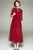 Organza with Auspicious Embroidery Full Length Cheongsam Prom Dress