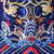 Kurzärmliges Ao Dai Kleid mit verheißungsvoller Stickerei aus Chiffon in Teelänge