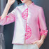 Mandarin Collar Floral Embroidery Traditional Chinese Jacket