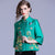 Floral Embroidery Cheongsam Top Chinese Style Baseball Uniform