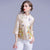 Floral Embroidery Cheongsam Top Chinese Style Baseball Uniform
