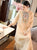 Round Collar Floral Embroidery Reformational Qipao Han Chinese Costume