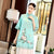 Mandarin Sleeve Floral Embroidery Cheongsam Top Chinese Blouse