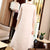 Mandarin Collar Floral Embroidery Han Chinese Costume 2-piece Suit
