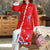 Manteau coupe-vent rembourré pour femmes de style chinois avec broderies florales et oiseaux