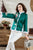 Floral Embroidery Chinese Style Jacket Women's Wadded Coat with Fur Edge