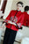 Wattierter Mantel für Damen im chinesischen Stil mit Blumenstickerei und Pelzkante