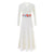 V Neck Long Sleeve Chinese Style Sweater Dress with Floral Embroidery Belt