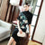 Floral Print Knee Length Half Sleeve Chinese Style Turtleneck Sweater Dress