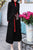 Floral Embroidery Pocket Chinese Style Wool Coat Wind Coat