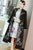 Floral Embroidery Chinese Style Retro Wool Coat Wind Coat