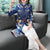 Floral Embroidery Tea Length Chinese Style Mother's Wind Coat with Strap Buttons