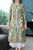 Floral Embroidery Tea Length Chinese Style Mother's Wind Coat with Strap Buttons