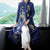 Floral Emboidery Tea Length Chinese Style Mother's Wind Coat