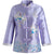 Chaqueta china con bordado floral de manga 3/4 para mujer tradicional