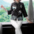 Floral Emboidery 3/4 Sleeve Traditional Women's Chinese Jacket