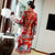 Motif de bon augure coton fantaisie à lacets manteau de vent chinois Costume rétro Han