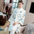 Mandarin Sleeve Floral Embroidery Taffeta Chinese Wind Coat Han Costume